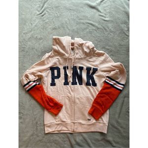 VS PINK Peach and Orange Full Zip